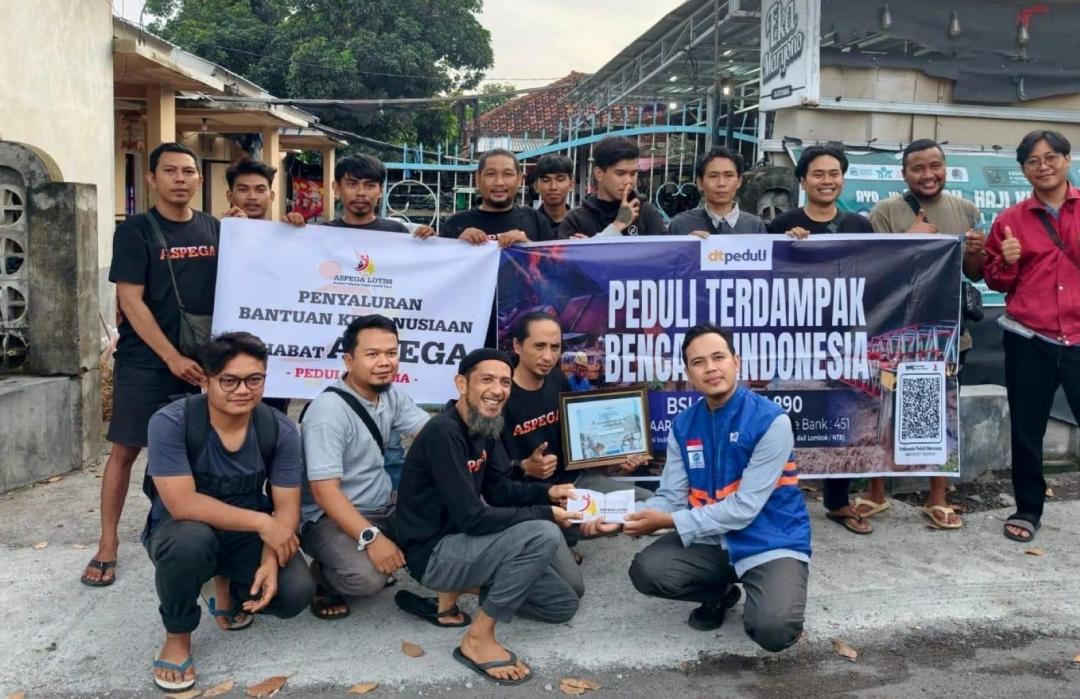 Kompak Berdampak, Asosiasi Pedagang HP Lombok Timur dan DT Peduli NTB Galang Dana untuk Bencana Sumatera 