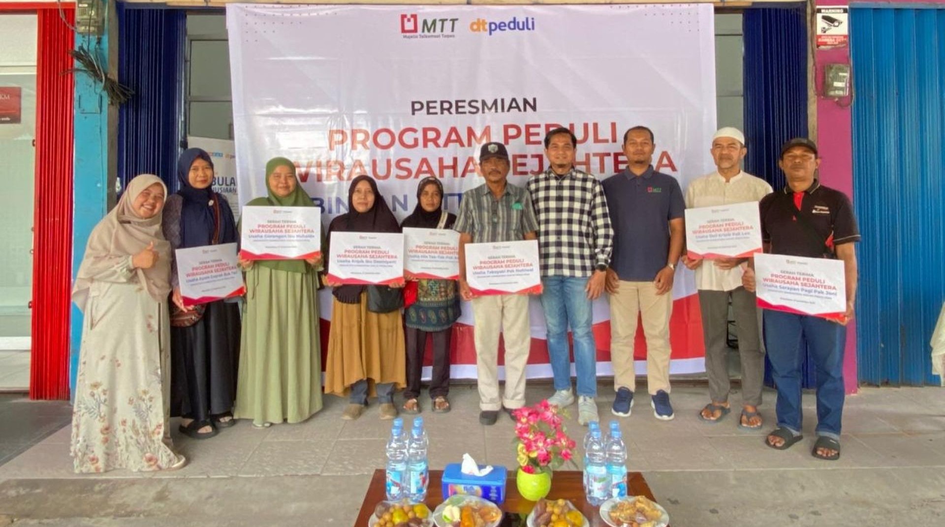 MTT Sumbagteng dan DT Peduli Riau Resmikan Program Wirausaha Sejahtera di Pekanbaru 