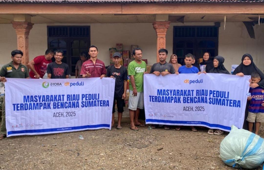 DT Peduli Riau dan Puluhan Komunitas Kirim Bantuan ke Aceh, Sumut, dan Sumbar 