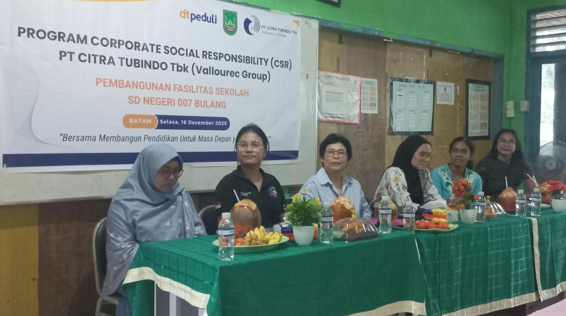 Dorong Kualitas Pendidikan Batam, PT Citra Tubindo Tbk Bersama DT Peduli Bangun MCK di SDN 007 Bulang 
