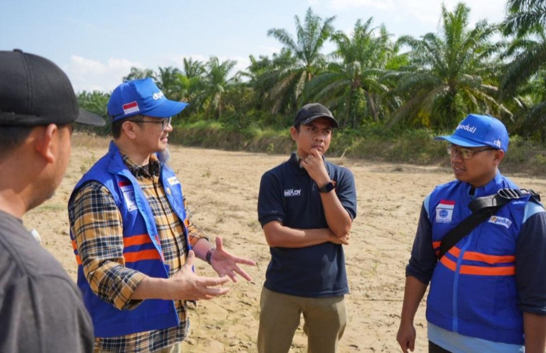 DT Peduli Lakukan Survei Partisipatif untuk Penataan Lanskap dan Zona Aman Huntara–Huntap di Bandar Mahligai 