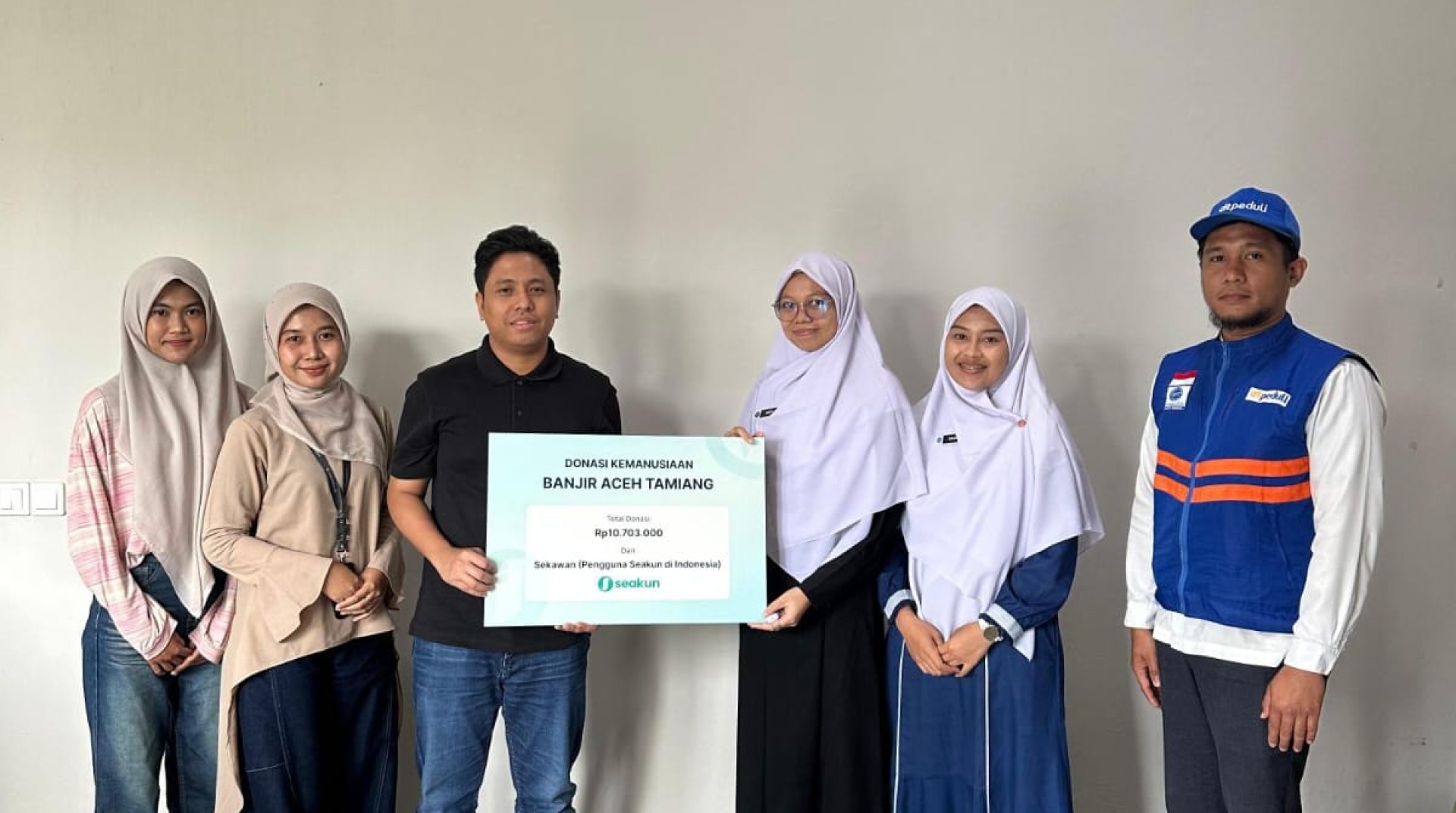 PT. Seakun Global Teknologi Deli Serdang Salurkan Donasi Banjir Aceh Tamiang Melalui DT Peduli 