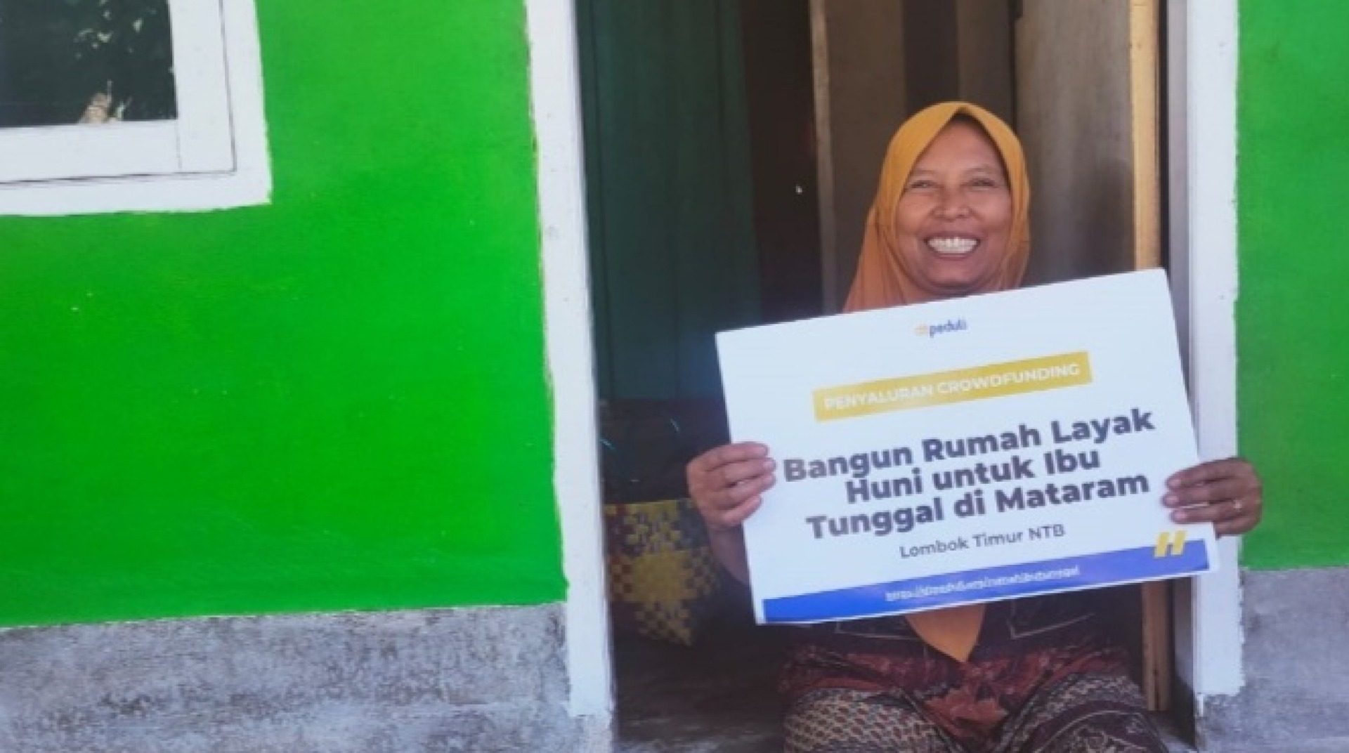 Dibantu DT Peduli KL Mataram, Buruh Petik Kangkung Kini Miliki Rumah yang Layak 