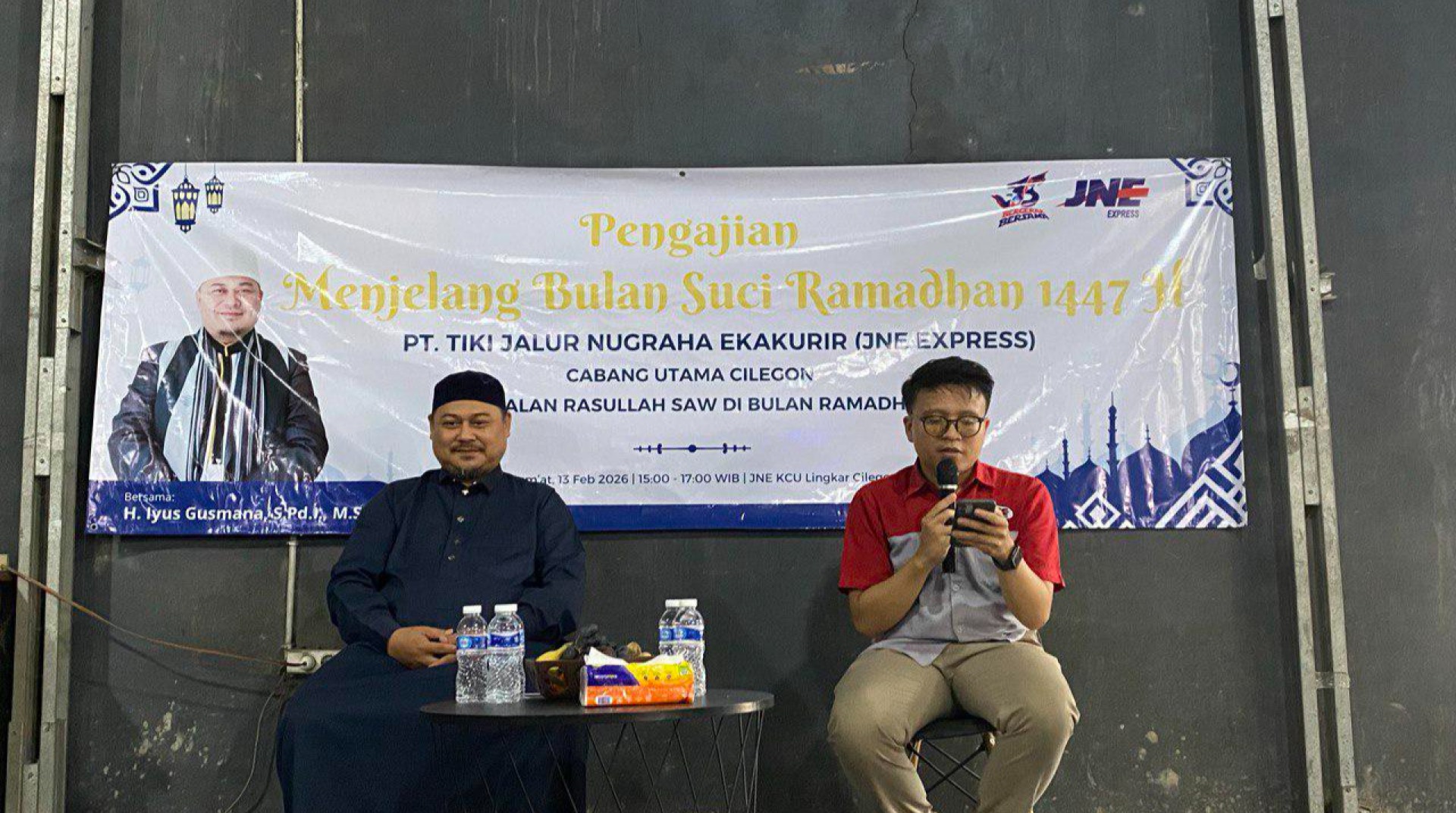 DT Peduli Serang dan JNE Cilegon Gelar Kajian Karyawan Sambut Ramadhan 1447 H