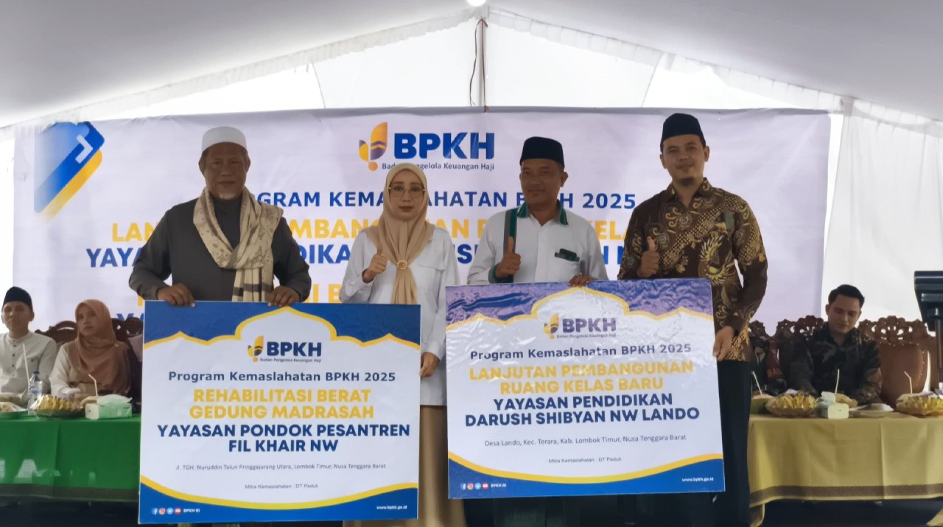 DT Peduli Mataram dan BPKH Gelar Peresmian Program Pembangunan Kelas Baru 
