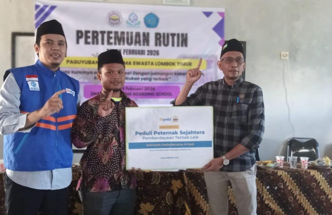 DT Peduli Lombok Salurkan Program Peduli Peternak Sejahtera, Pemberdayaan Ternak Lele kepada KUB Ternak Lele Al Hadi 