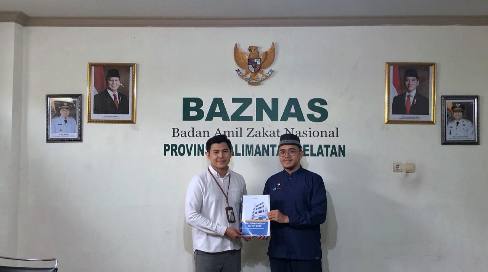 DT Peduli Kalsel Serahkan Laporan Kinerja Tahun 2025 kepada BAZNAS Provinsi Kalimantan Selatan 