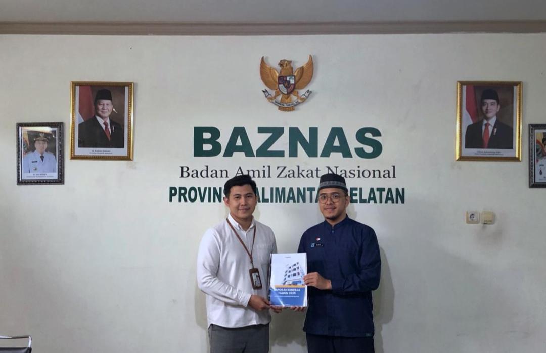 DT Peduli Kalsel Serahkan Laporan Kinerja Tahun 2025 kepada BAZNAS Provinsi Kalimantan Selatan 