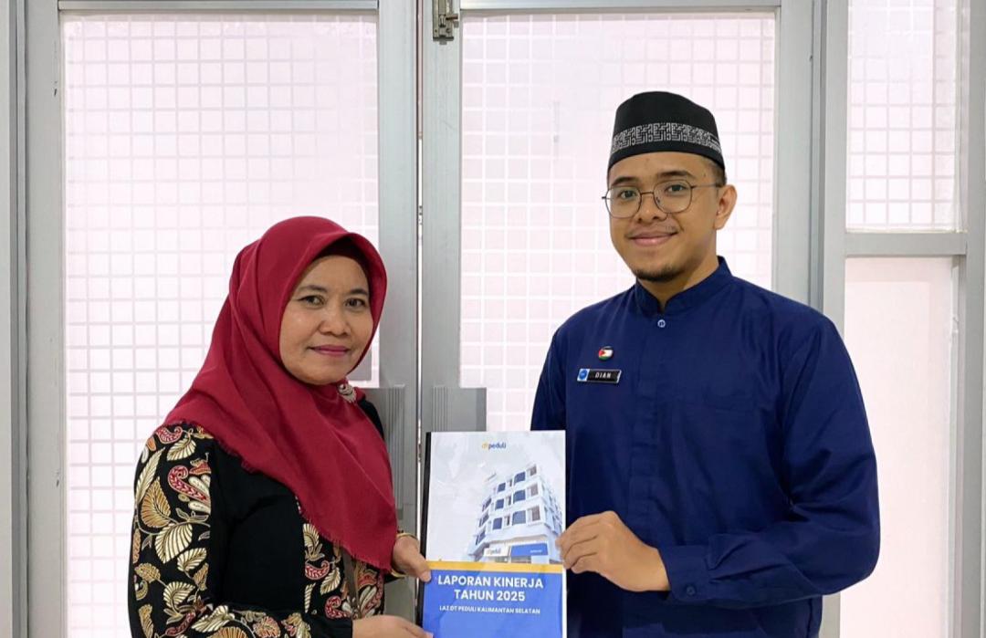 DT Peduli Kalsel Serahkan Laporan Kinerja Tahun 2025 ke Kantor Wilayah Kementrian Agama Provinsi Kalimantan Selatan 