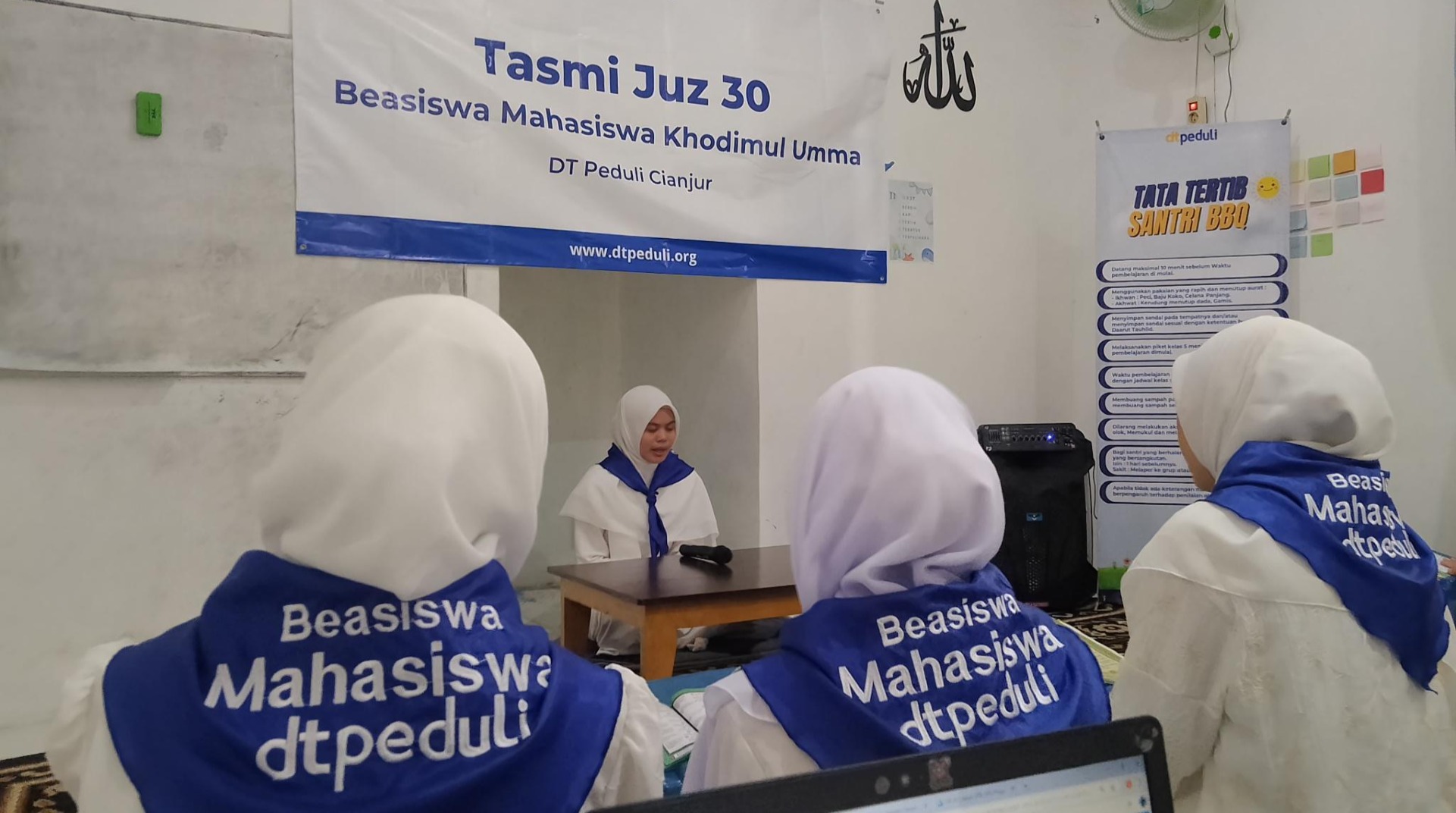 DT Peduli Cianjur Gelar Tasmi Juz 30 untuk Santri Beasiswa Mahasiswa Khodimul Umma 