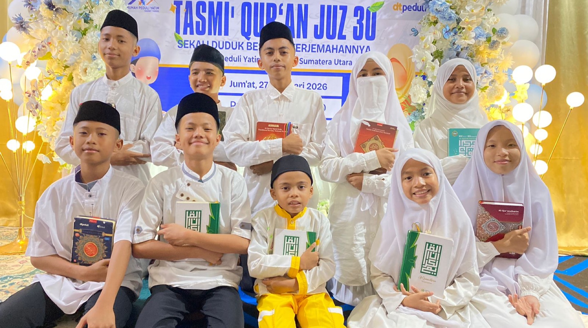  DT Peduli Sumut Gelar Tasmi’ Juz 30 dan Terjemahannya untuk Santri Rumah Peduli Yatim 
