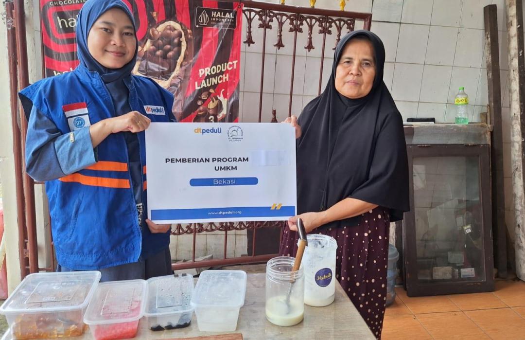 Wujudkan Kemandirian Ekonomi, DT Peduli Bekasi Salurkan Bantuan Modal Usaha