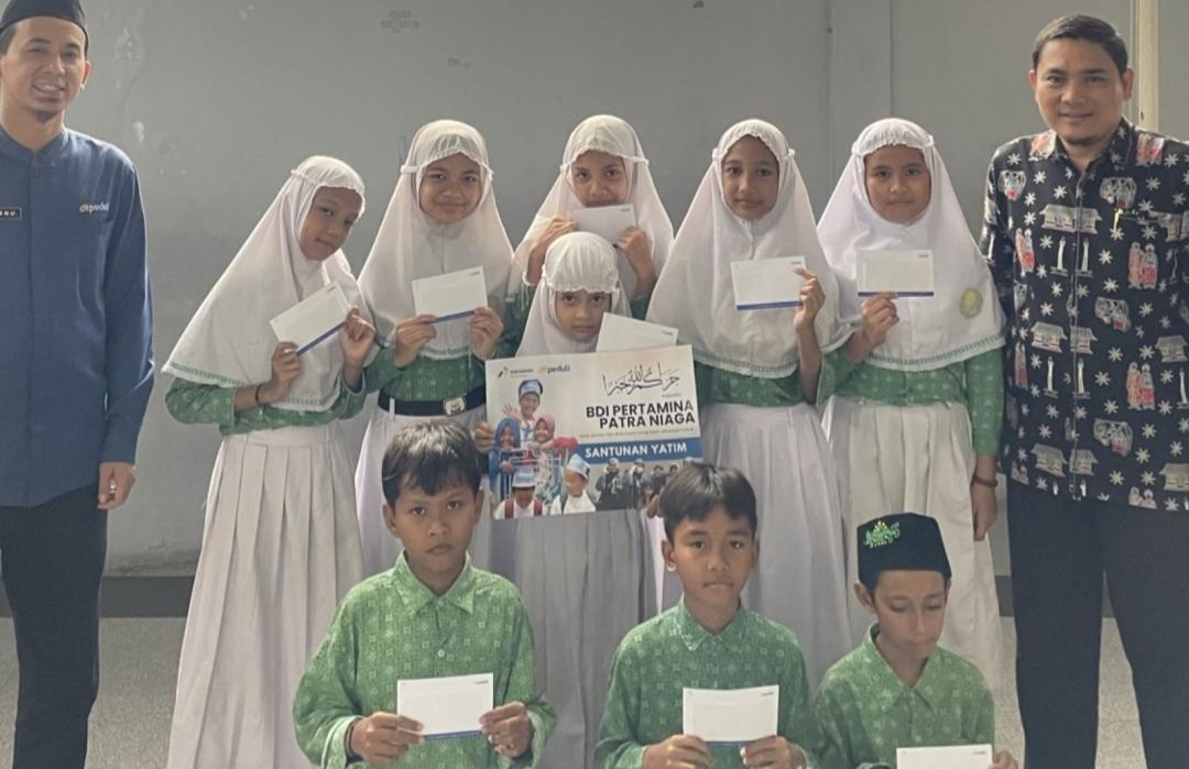 Investasi Masa Depan, DT Peduli dan BDI Pertamina Patra Niaga Santuni Yatim Sekaligus Profiling Beasiswa di Tiga Sekolah