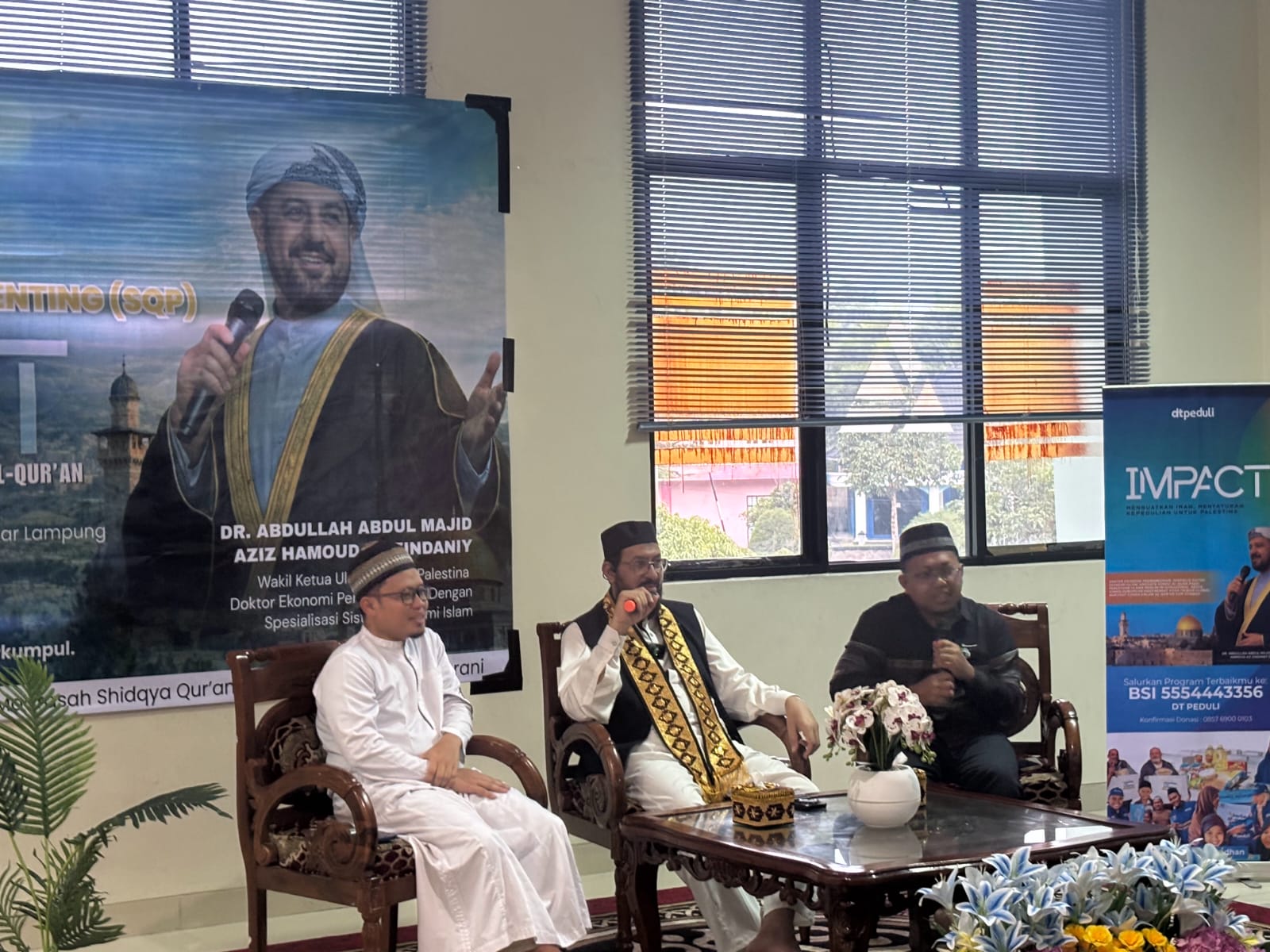 DT Peduli Metro Hadirkan Syekh DR. Abdullah dari Palestina dalam Kajian yang Digelar di Madrasah Sisilia Qur’ani 