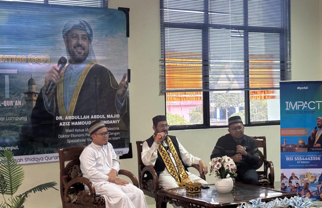 DT Peduli Metro Hadirkan Syekh DR. Abdullah dari Palestina dalam Kajian yang Digelar di Madrasah Sisilia Qur’ani 