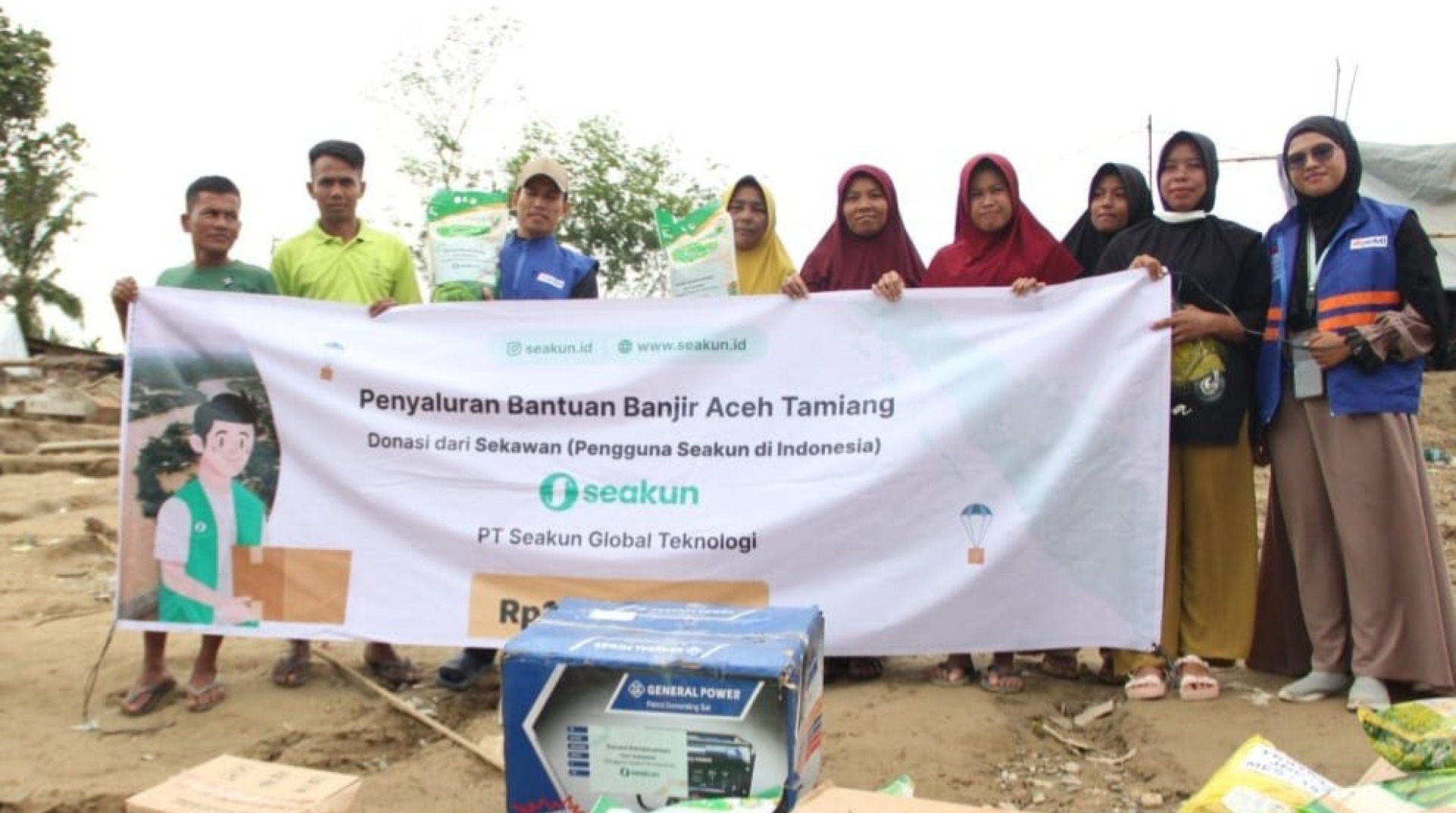 Sinergi dengan PT. Seakun Global Teknologi, DT Peduli Sumut Salurkan Bantuan di Kampung Sekumur, Aceh Tamiang 