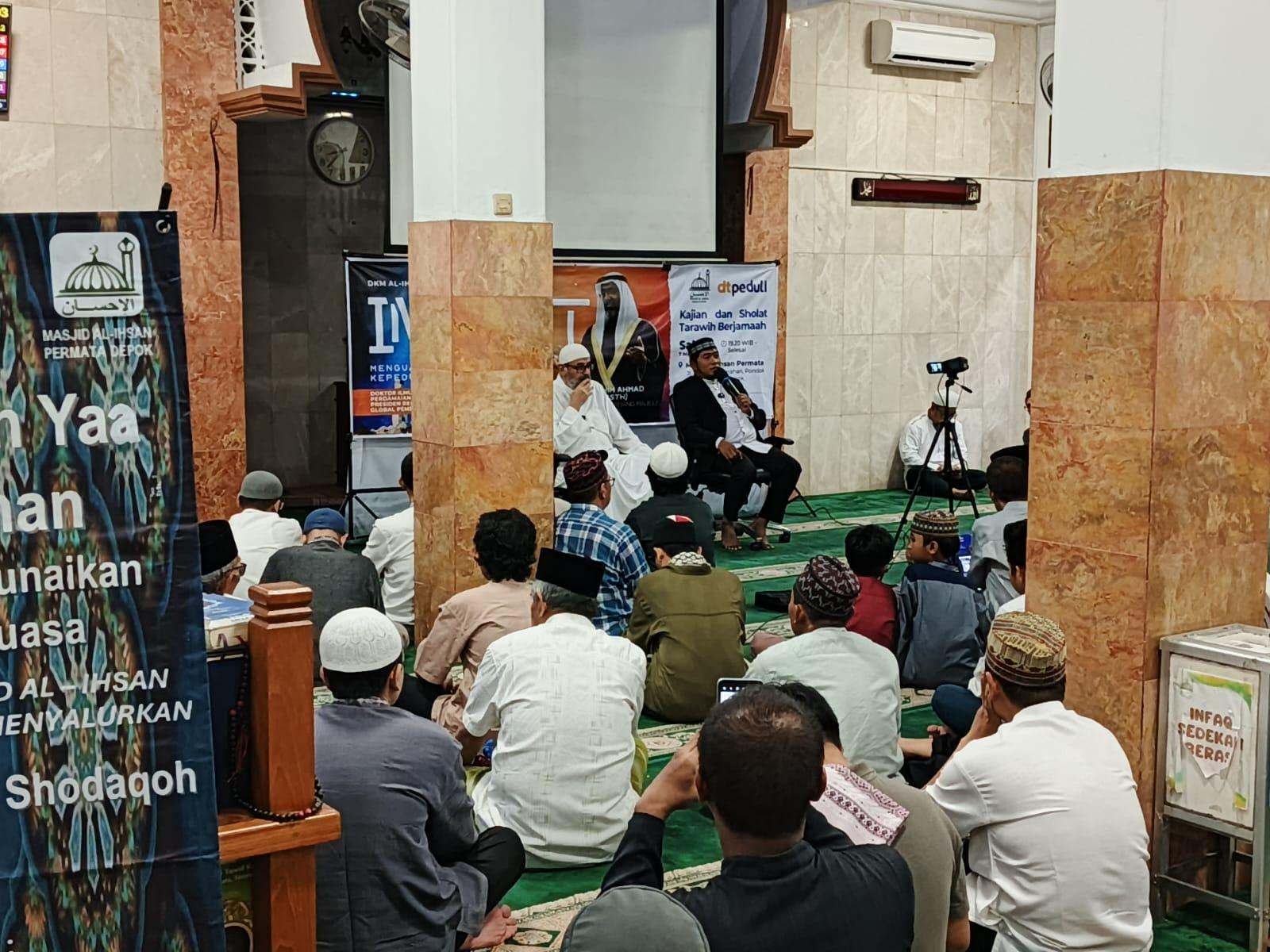DT Peduli Depok Gelar Kajian Bersama Syeikh dari Palestina di Masjid Al Ihsan Perum Permata 