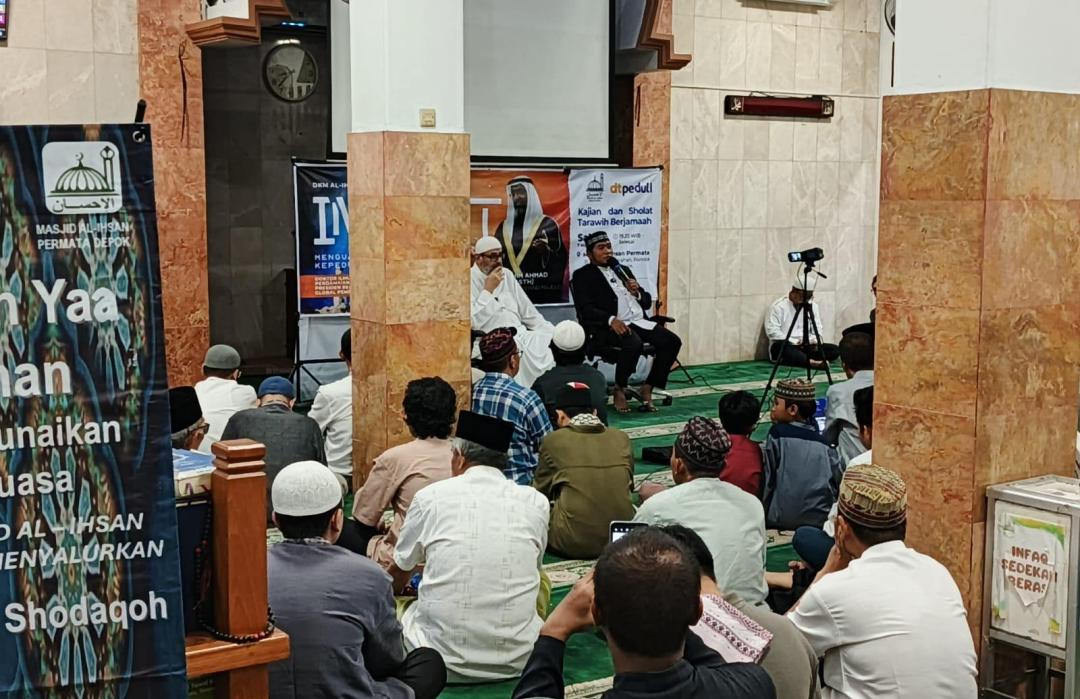 DT Peduli Depok Gelar Kajian Bersama Syeikh dari Palestina di Masjid Al Ihsan Perum Permata 