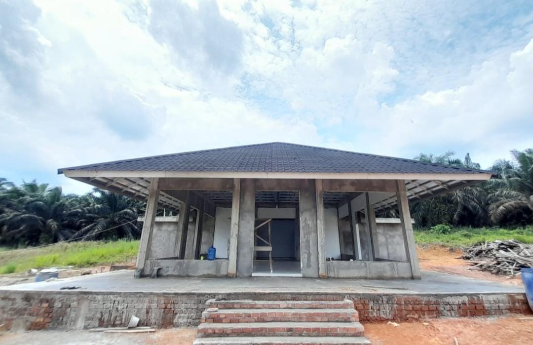 Progres Pembangunan Masjid di Lahan Wakaf Pesantren Daarut Tauhiid Indonesia (PDTI) Jambi Terus Berjalan