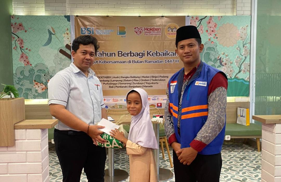 DT Peduli Riau Bersama HokBen Pekanbaru Salurkan Santunan untuk Anak Yatim