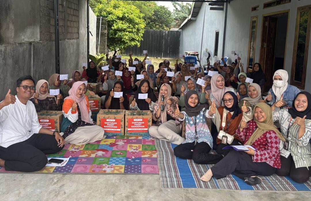 DT Peduli Bersama BTPN Syariah Salurkan Bingkisan Santunan Ramadhan di Lampung Tengah