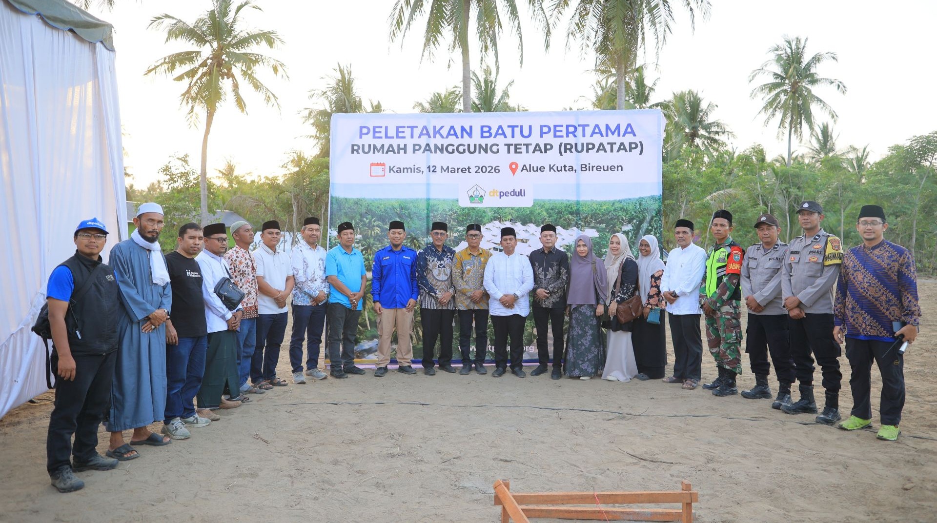 DT Peduli Laksanakan Groundbreaking Rupatap bagi Warga Bireuen 