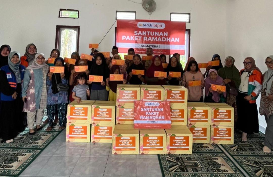 BTPN Syariah dan DT Peduli Lampung Salurkan Santunan Paket Ramadhan di Lampung 