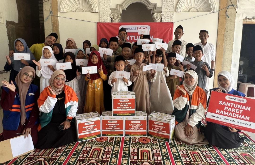 Kebahagiaan Ramadhan untuk Yatim dan Dhuafa Sumenep dari DT Peduli dan BTPN Syariah 