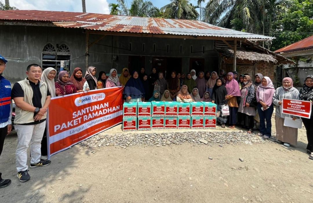 Sebar Kebermanfaatan, DT Peduli Sumut dan BTPN Syariah Salurkan Paket Ramadhan di Enam Wilayah 