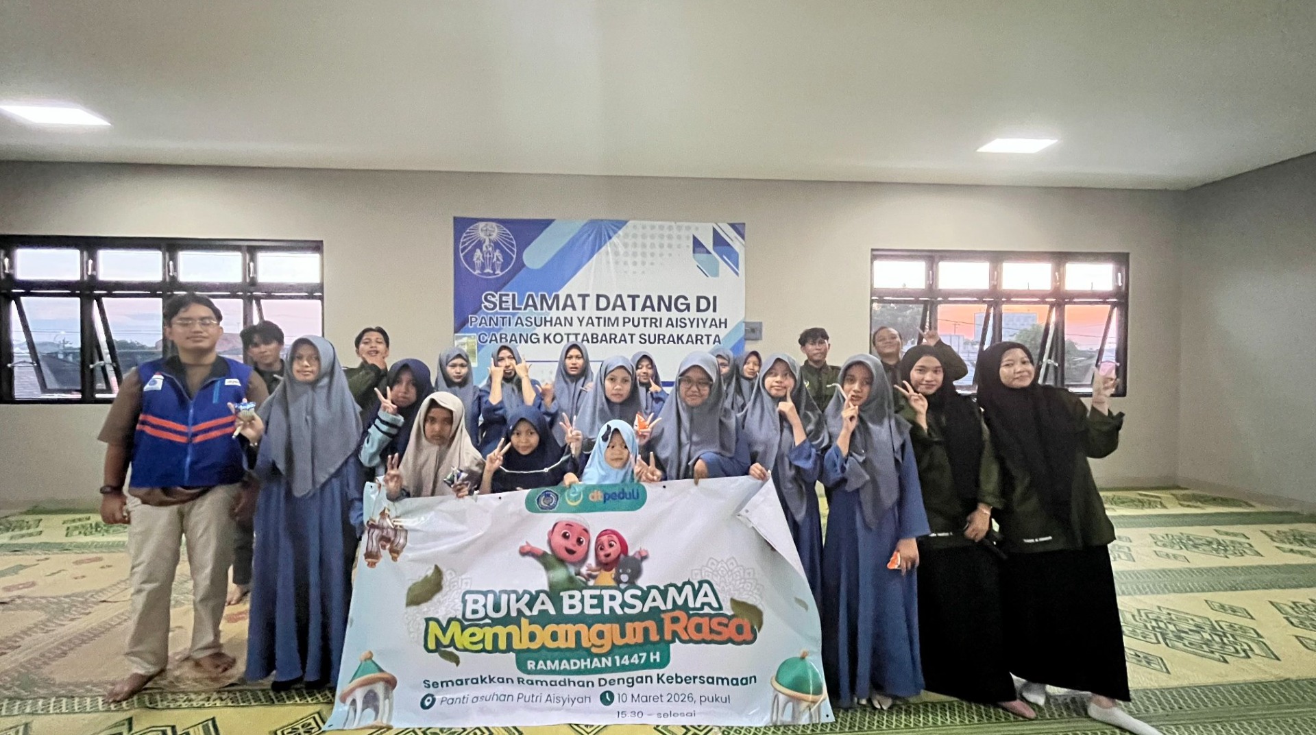 DT Peduli Solo dan LDM PM UMS Hadirkan Keceriaan Ramadhan dengan Buka Bersama Anak Yatim Putri Aisyiyah Surakarta