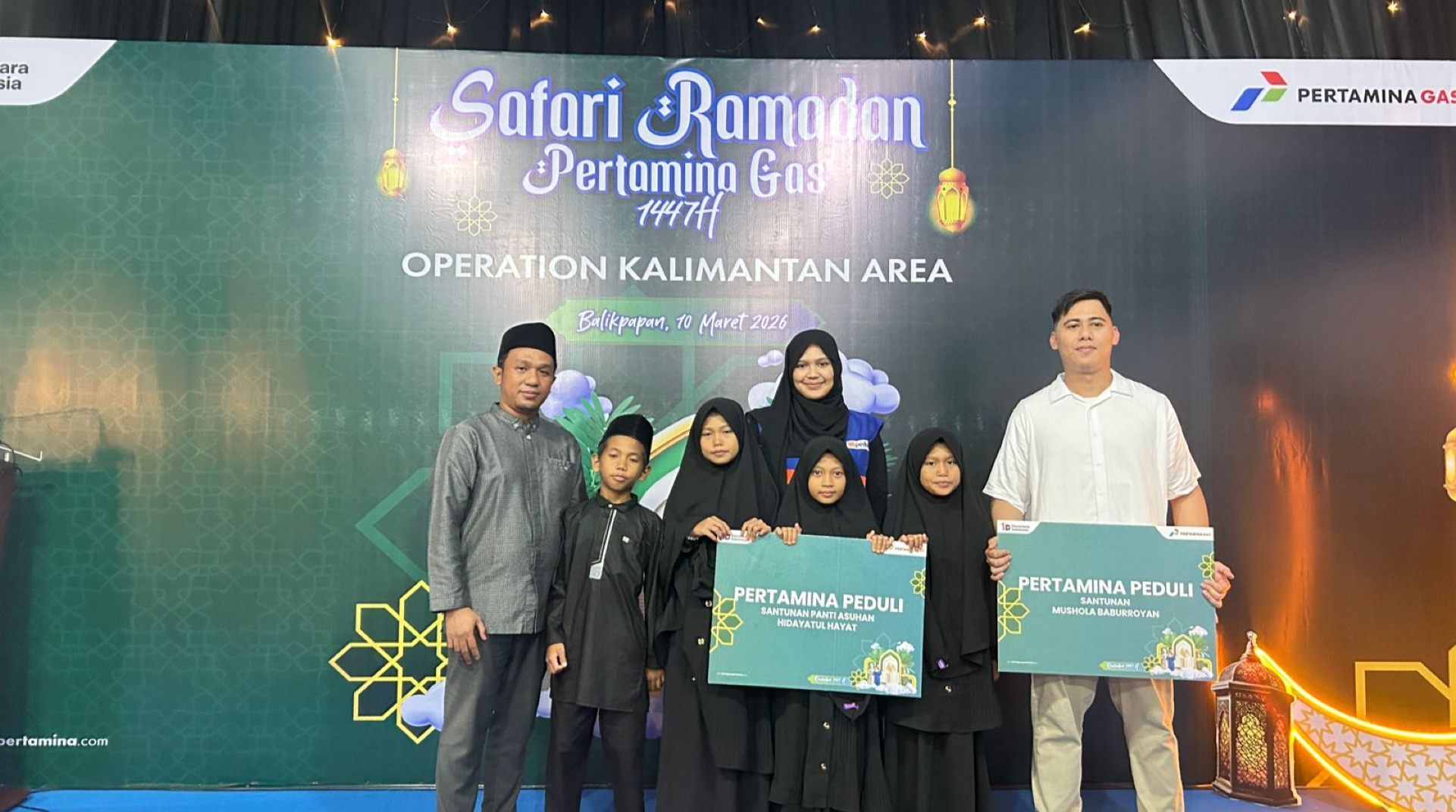 DT Peduli Kalsel dan Pertamina Gas OKA Gelar Safari Ramadhan, Santuni Panti Asuhan dan Mushola di Balikpapan