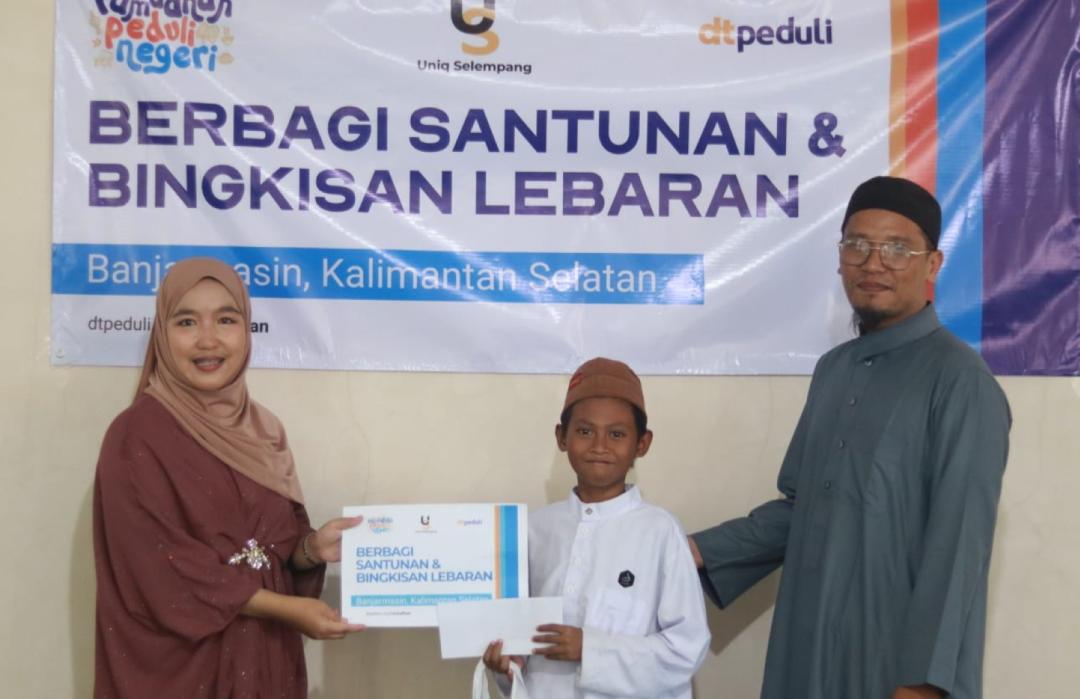 DT Peduli Kalsel dan Uniq Selempang Salurkan Santunan dan Bingkisan Lebaran untuk Anak Panti Asuhan Yatim Muhammadiyah 
