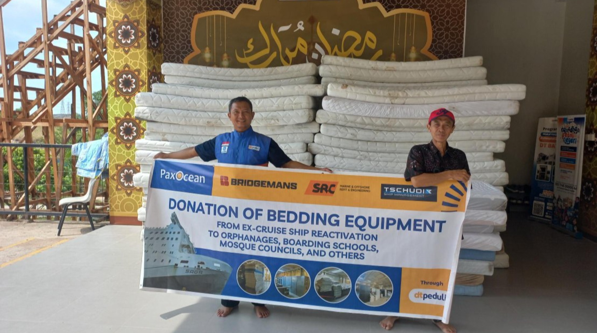 DT Peduli Kepri Sinergi dengan Kapal Pesiar Saga PaxOcean Salurkan Ratusan Kasur untuk Pesantren dan Lembaga Sosial
