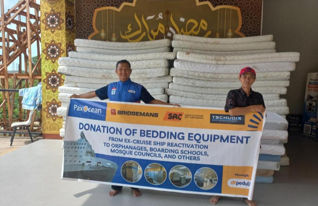 DT Peduli Kepri Sinergi dengan Kapal Pesiar Saga PaxOcean Salurkan Ratusan Kasur untuk Pesantren dan Lembaga Sosial