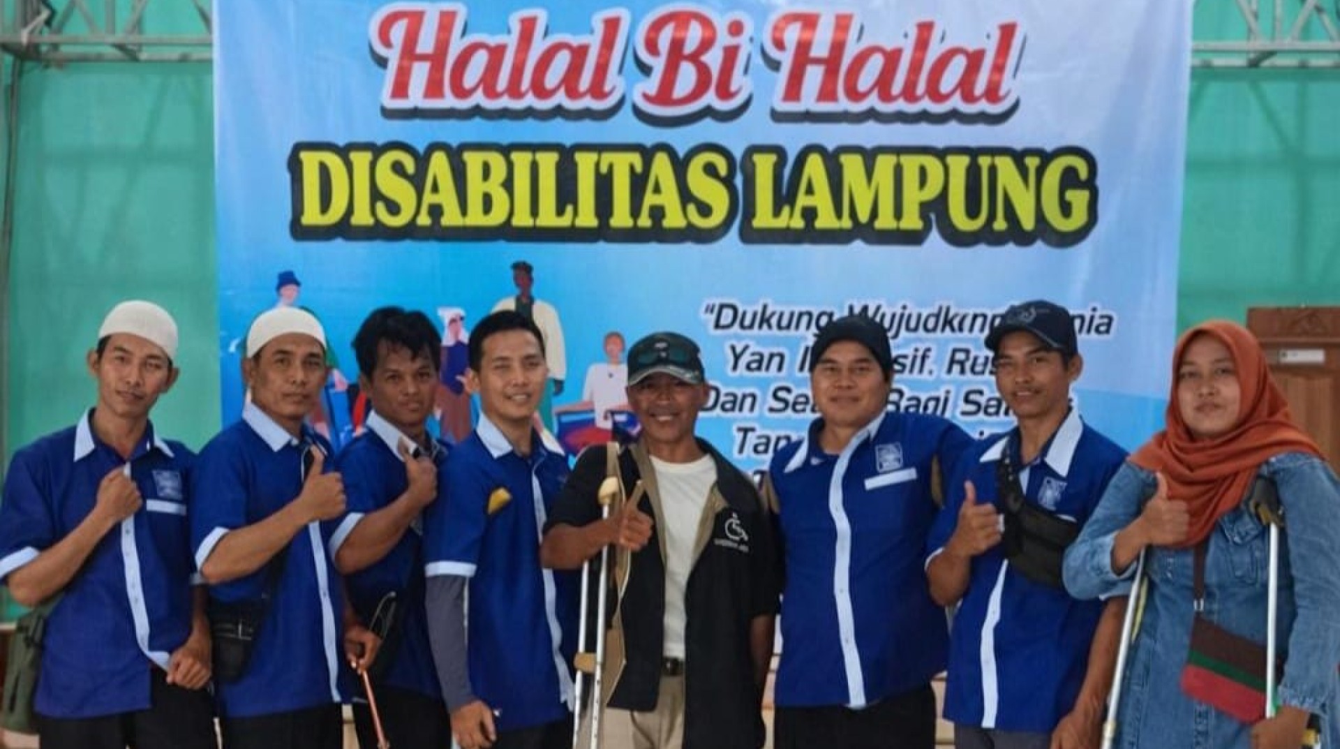 DT Peduli Metro dan PPDI Gelar Halal Bi Halal Disabilitas se-Provinsi Lampung di Kota Metro