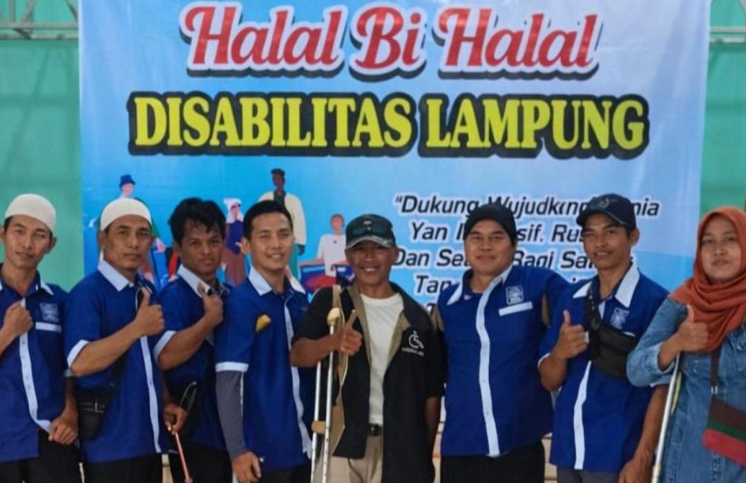DT Peduli Metro dan PPDI Gelar Halal Bi Halal Disabilitas se-Provinsi Lampung di Kota Metro