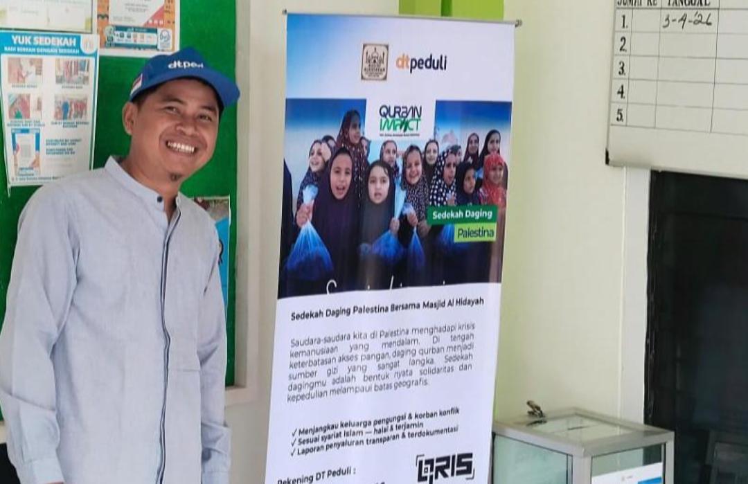 DT Peduli Metro dan Masjid Al-Hidayah Perkuat Sinergi dengan Program Sedekah Daging untuk Palestina