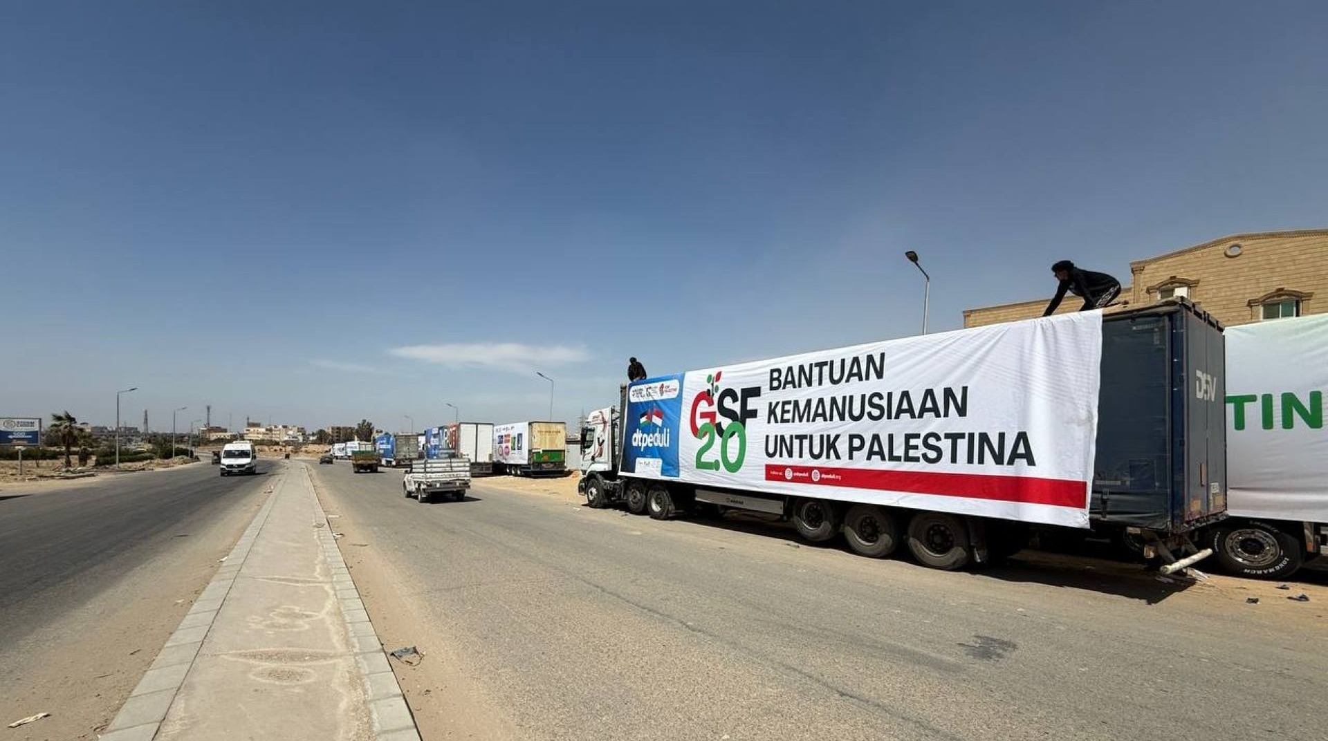 Pelepasan Konvoi GSF 2.0, 24 Truk Bantuan Siap Tembus Gaza 