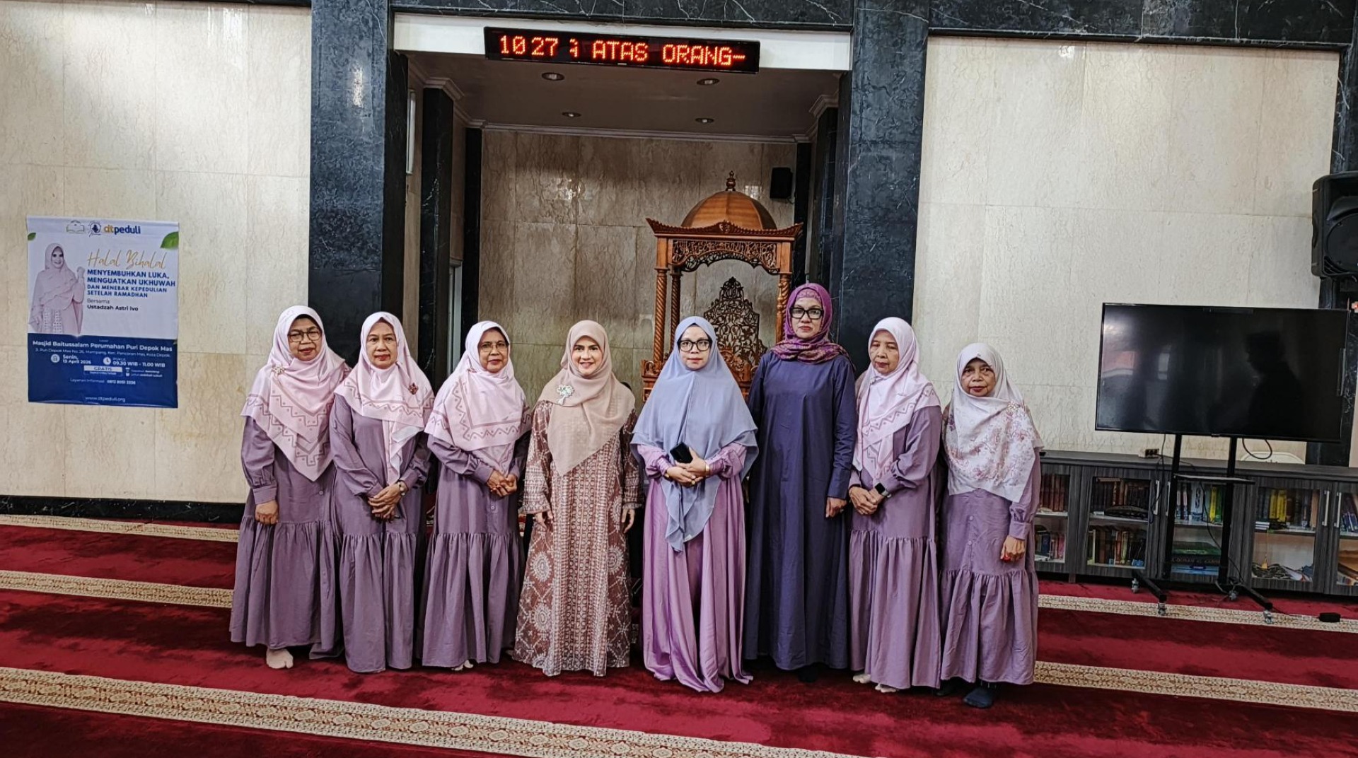 DT Peduli Depok Gelar Halalbihalal Penuh Makna Bersama Bunda Astri Ivo di Masjid Baitussalam 