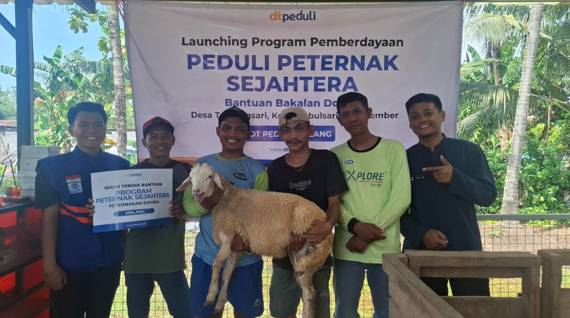 DT Peduli Malang Launching Program Pemberdayaan Peduli Peternak Sejahtera di Jember