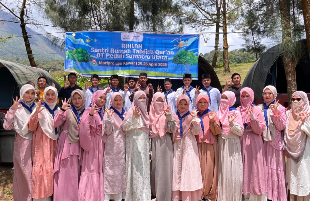 Santri RTQ DT Peduli Sumut Angkatan VIII Perkuat Ukhuwah dan Tadabur Alam di Tanah Karo  