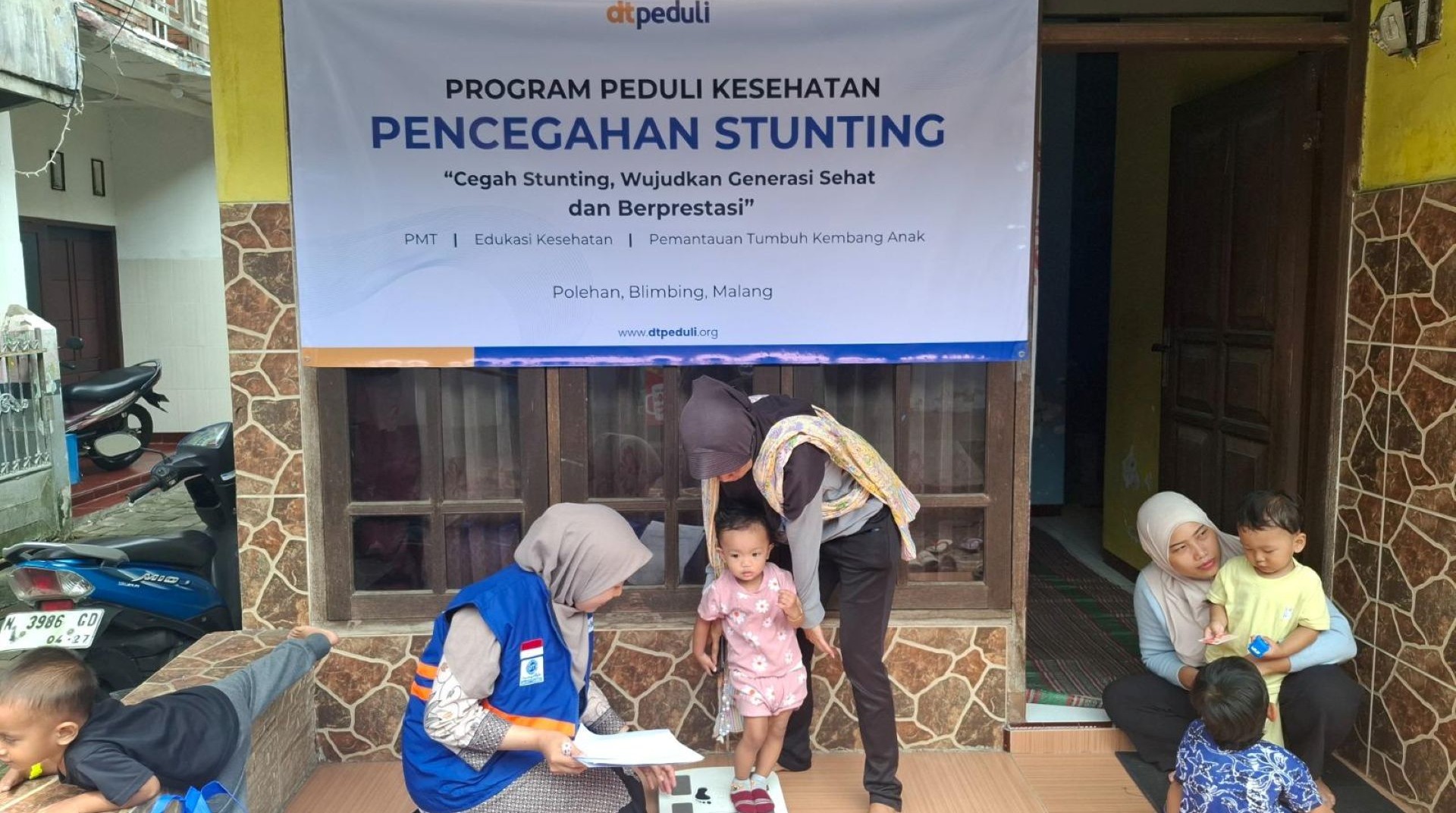 Cegah Stunting Sejak Dini, DT Peduli Malang Gelar Program Peduli Kesehatan di Polehan 