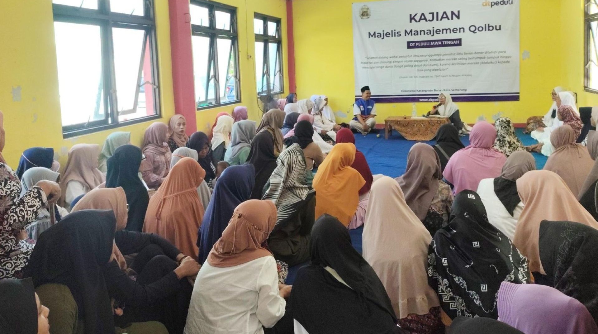 Sinergi Kebaikan, Warga Rusun Karangroto dan Kudu Padati Kajian MMQ DT Peduli Jateng 