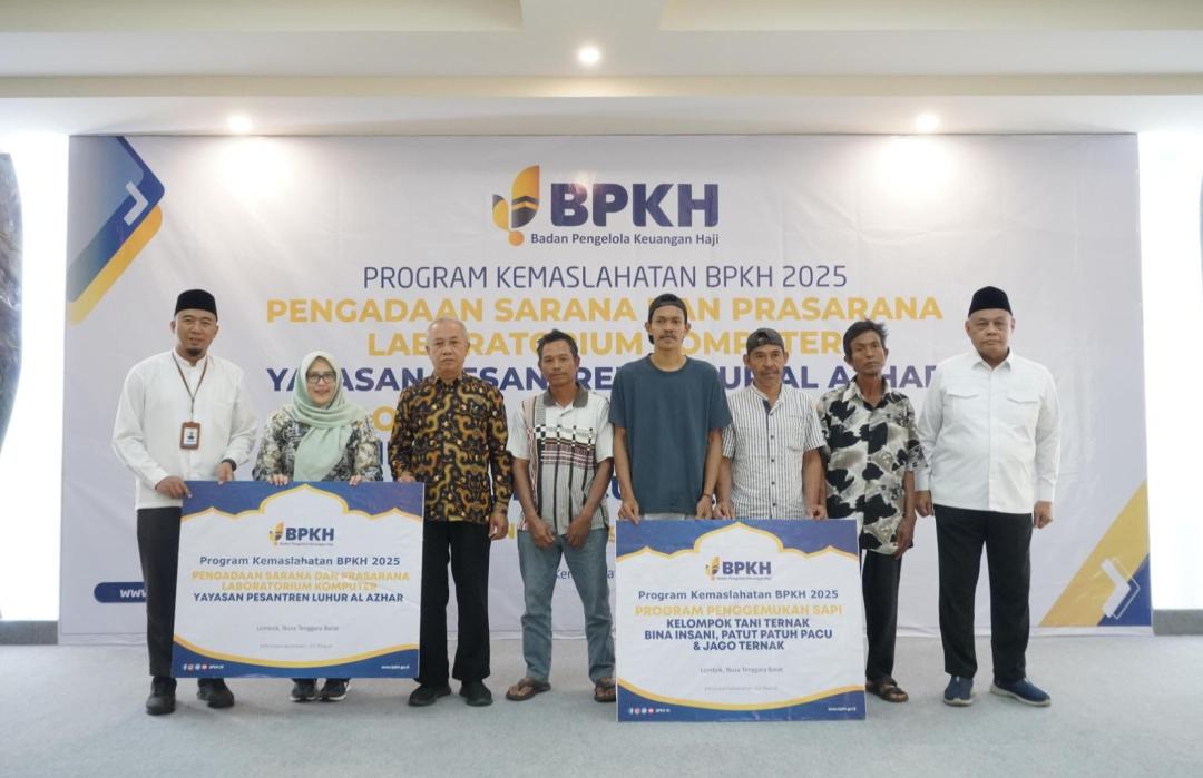 Wujudkan SDM Unggul dan Ekonomi Mandiri, BPKH RI Melalui DT Peduli NTB Salurkan Komputer dan Bantuan Ternak 