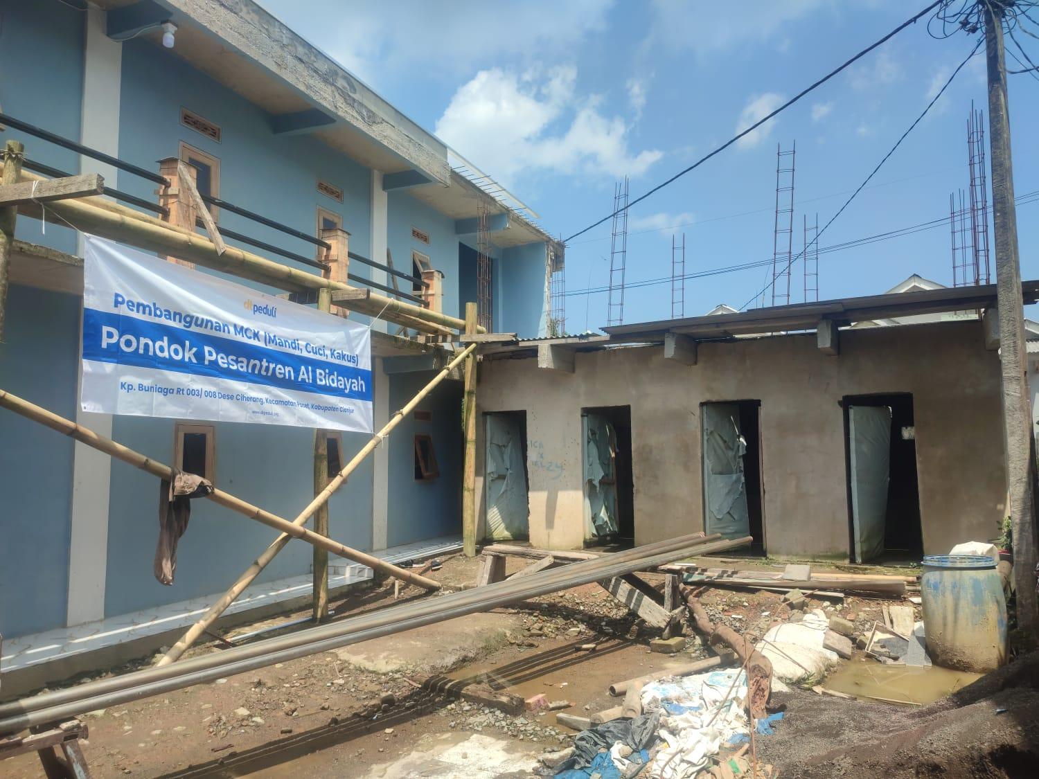 DT Peduli Cianjur Laksanakan Monitoring Pembangunan MCK di Ponpes Al Bidayah