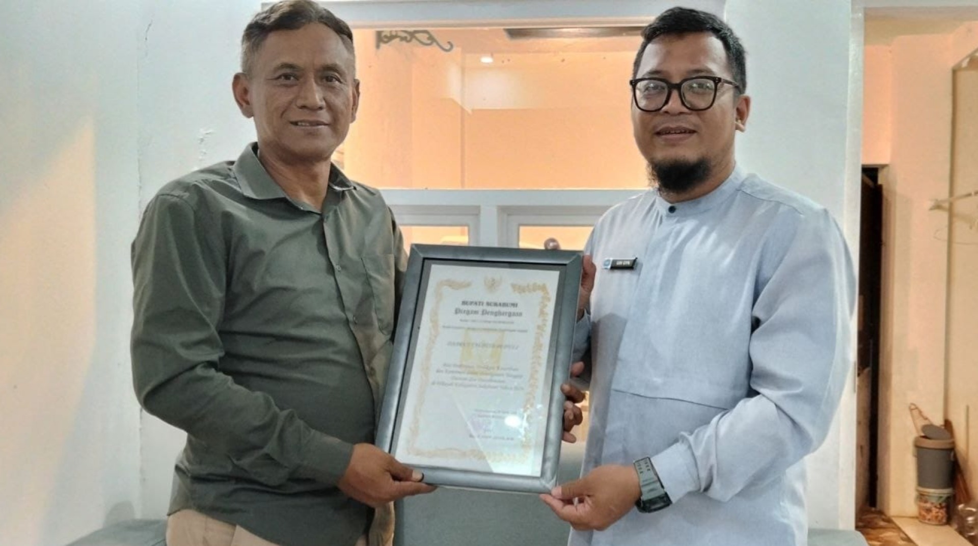 DT Peduli Sukabumi Terima Piagam Penghargaan dari Bupati Sukabumi atas Kontribusi Penanganan Bencana 