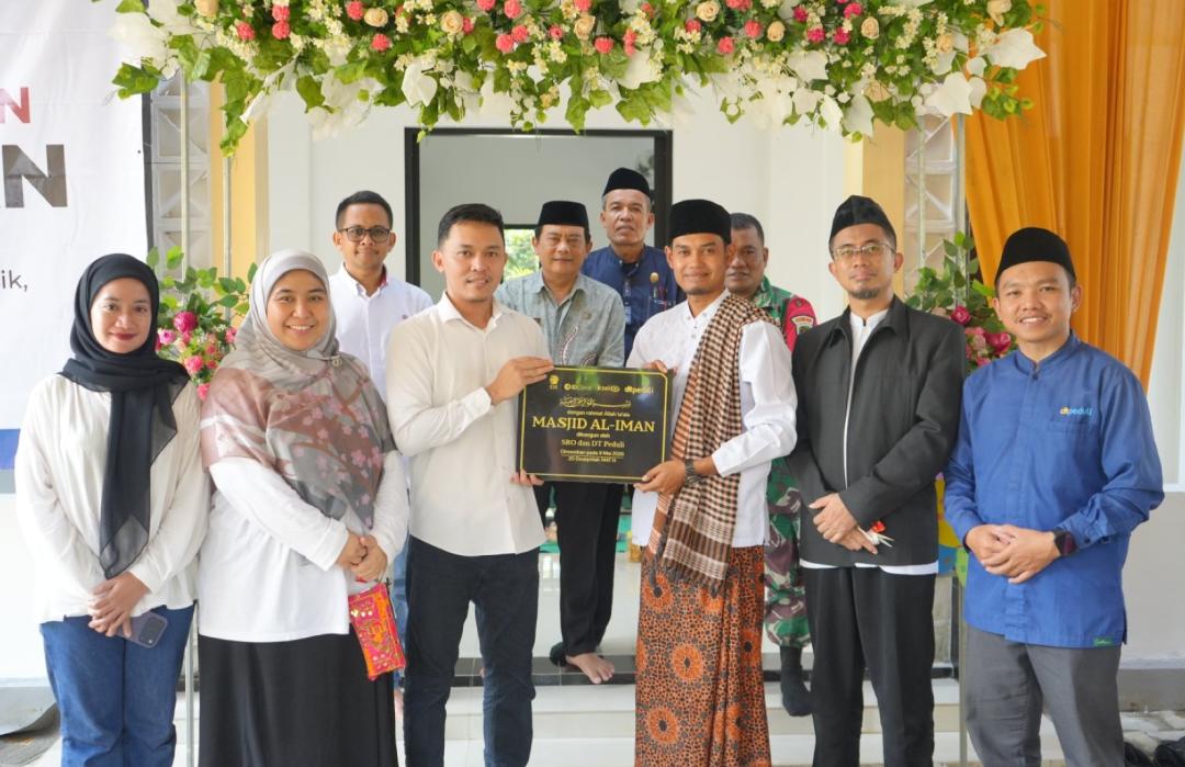 Rampung Dibangun dan Diresmikan, Masjid Al Iman di Kampung Nagela Jadi Wujud Kolaborasi SRO dan DT Peduli