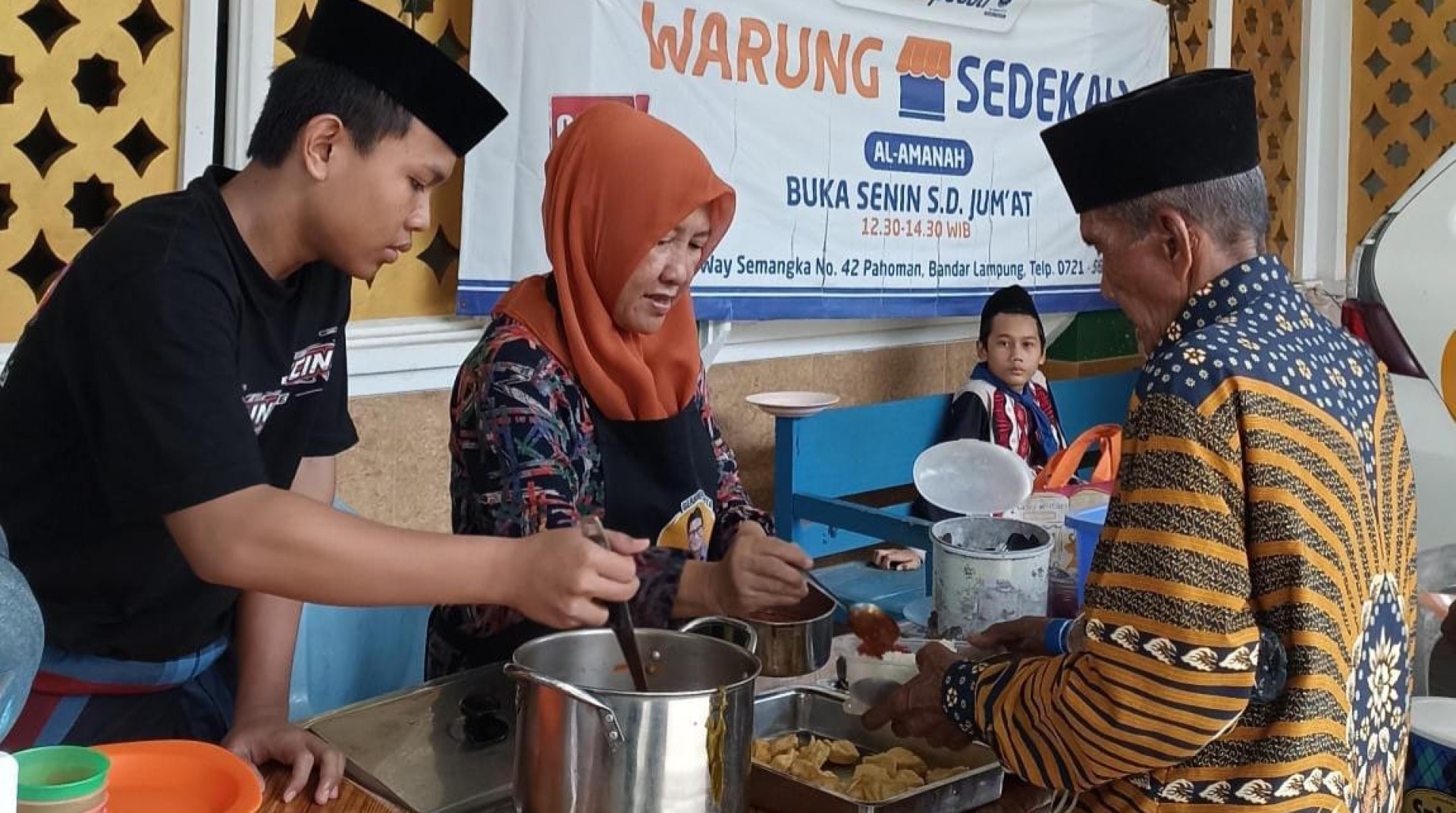 DT Peduli Lampung Sediakan Warung Sedekah, Jadi Titik Harapan Pencari Nafkah 