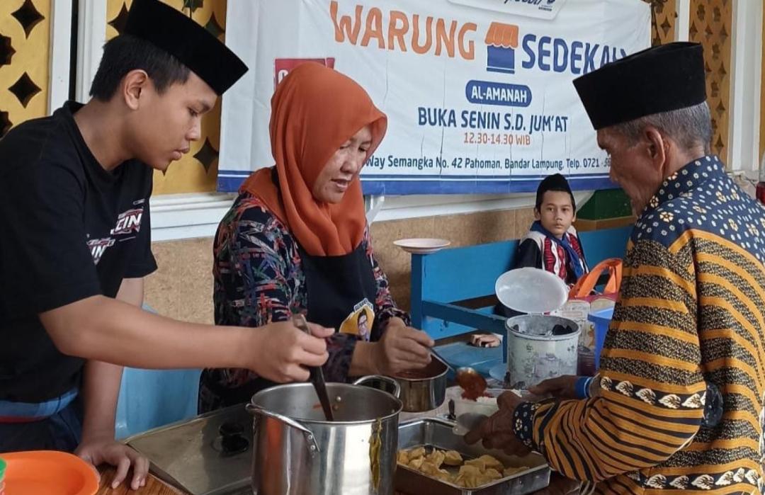 DT Peduli Lampung Sediakan Warung Sedekah, Jadi Titik Harapan Pencari Nafkah 