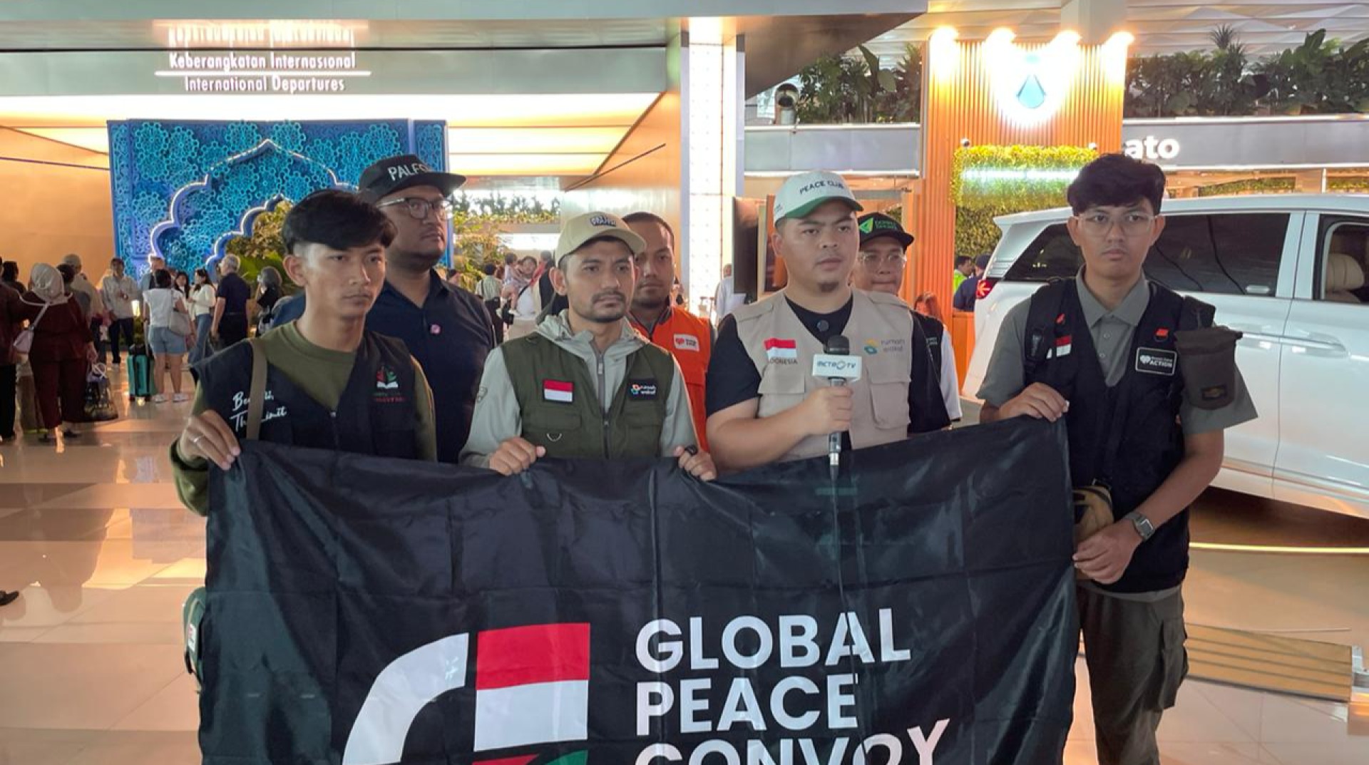 Global Peace Convoy Indonesia Berangkatkan Relawan Tambahan untuk Dukungan Logistik Palestina